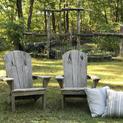 Weathered Locust Adirondack Chairs