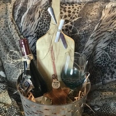 Wine and Cheeseboard Gift Basket
